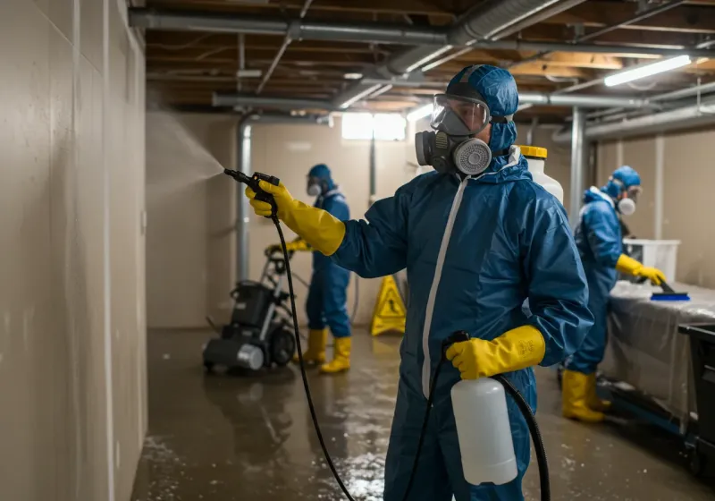 Basement Sanitization and Antimicrobial Treatment process in Hebron, CT